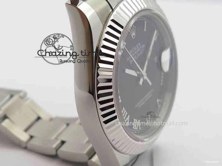 SS Maker Dial Roman On 41mm Edition SS Markers Black SA3136 BP II DateJust Bracelet Best 0327